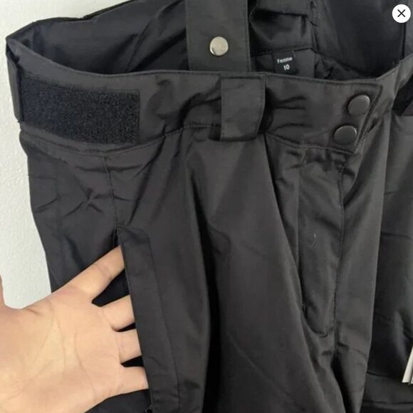 VERBIO Black Snow Ski Pants Winter Insulated Snowboard Suspenders Bib Outdoors - Picture 13 of 14